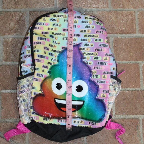 Emoji Accessories 3 For 5 Emoji Rainbow Poop Emoji Backpack Poshmark